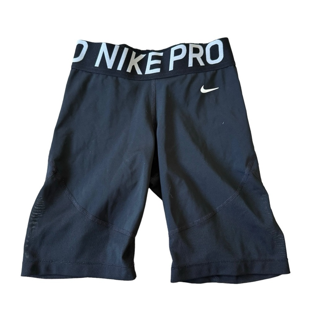 Nike Pro Black Mesh Biker Shorts XS